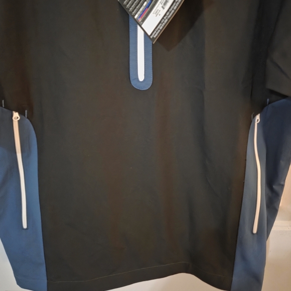 FootJoy Mens Golf 1/2 Zip Pullover Short Sleeve Sport Windshirt Medium NWT - Picture 5 of 8